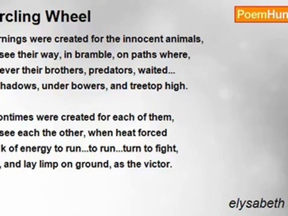 elysabeth faslund - Circling Wheel