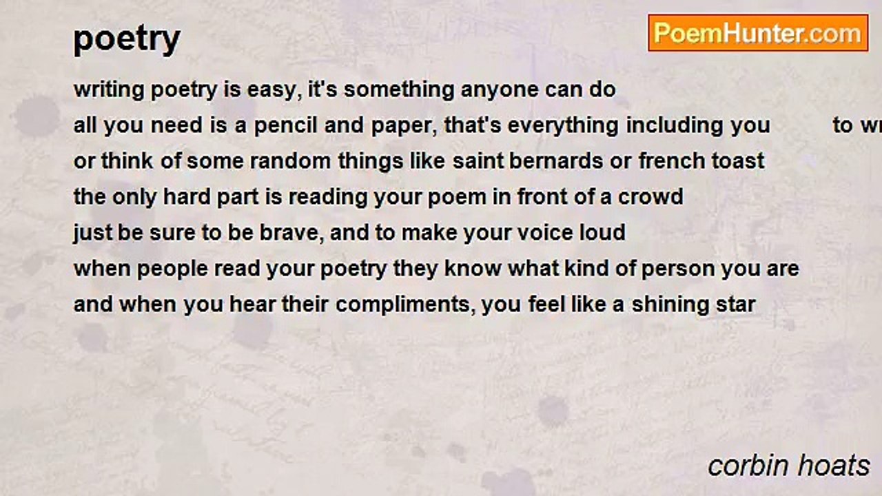 corbin hoats - poetry
