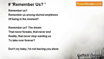 Daffodil Decarie - # 'Remember Us? '