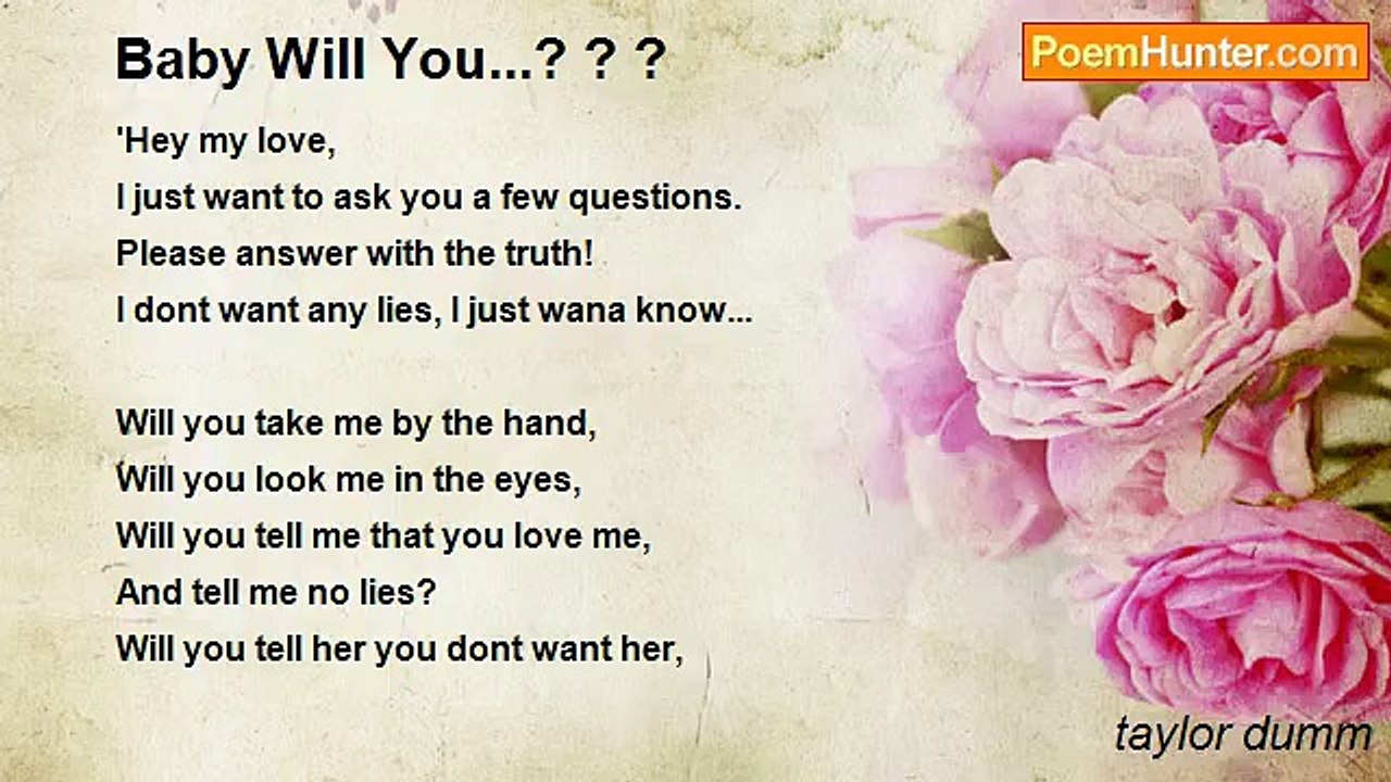 taylor dumm - Baby Will You...? ? ?