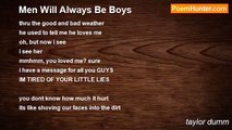 taylor dumm - Men Will Always Be Boys