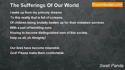 Swati Panda - The Sufferings Of Our World