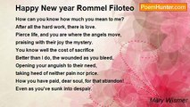 Mary Wismer - Happy New year Rommel Filoteo