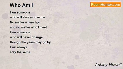 Ashley Howell - Who Am I