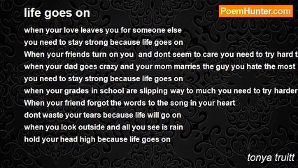tonya truitt - life goes on