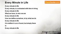 Always A Silent Girl - Every Minute in Life