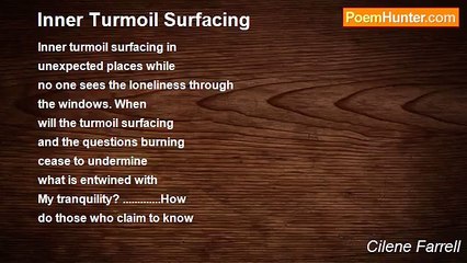 Cilene Farrell - Inner Turmoil Surfacing