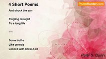 Peter S. Quinn - 4 Short Poems