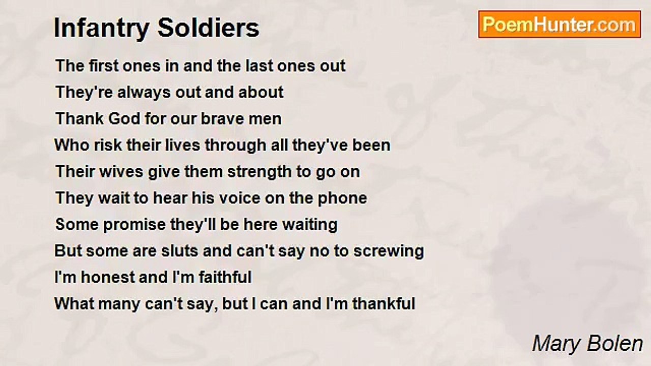 Mary Bolen - Infantry Soldiers