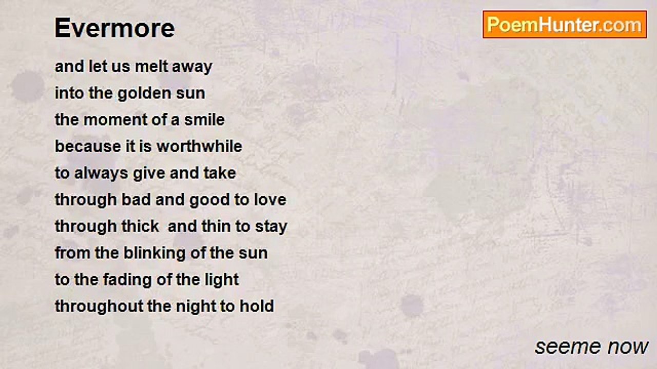 seeme now - Evermore