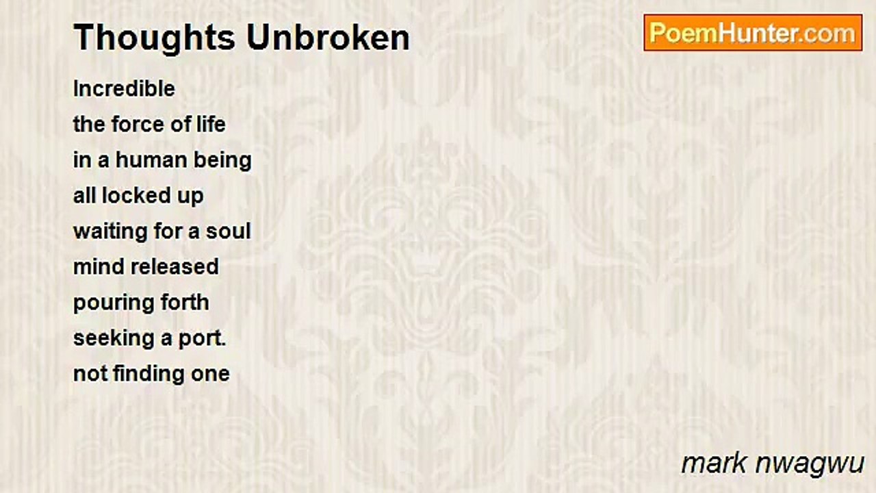 mark nwagwu - Thoughts Unbroken