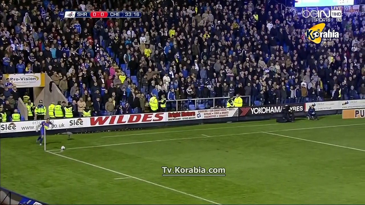 ملخص لمسات محمد صلاح مع تشيلسي أمام شوروسبري تاون