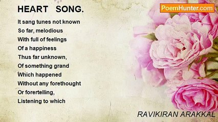 RAVIKIRAN ARAKKAL - HEART   SONG.
