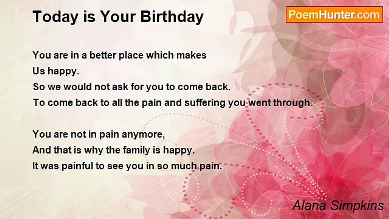 Alana Simpkins - Today is Your Birthday