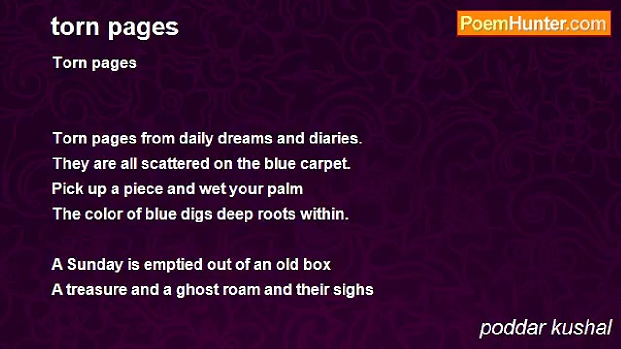 poddar kushal - torn pages