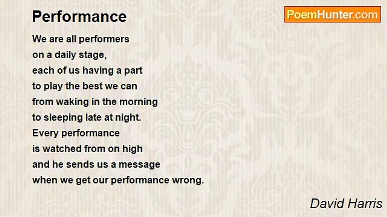 David Harris - Performance