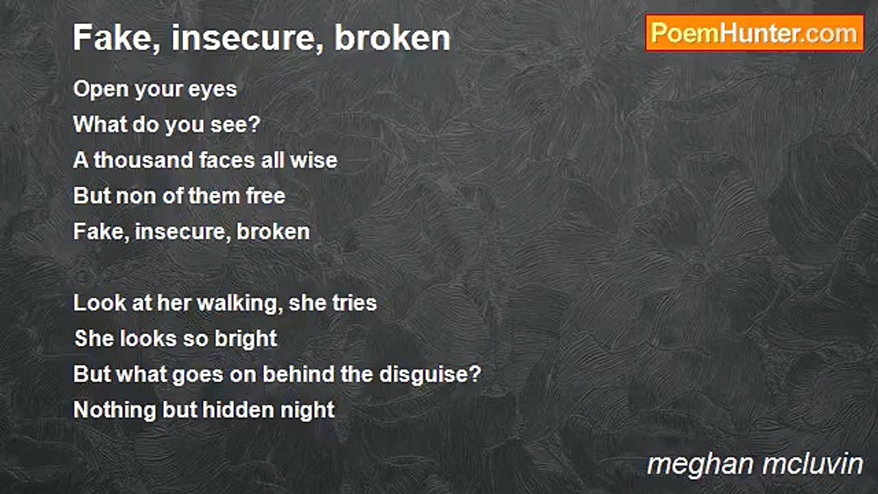 meghan mcluvin - Fake, insecure, broken