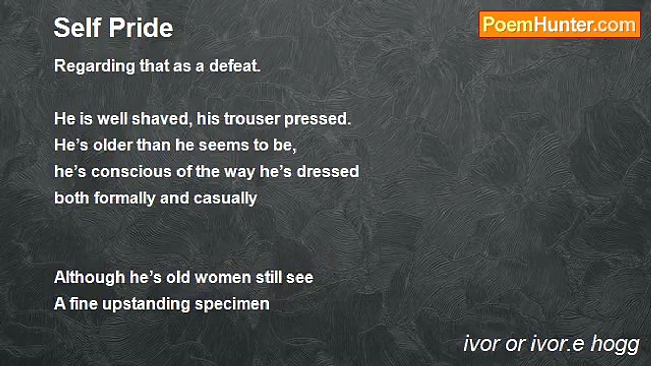 ivor or ivor.e hogg - Self Pride