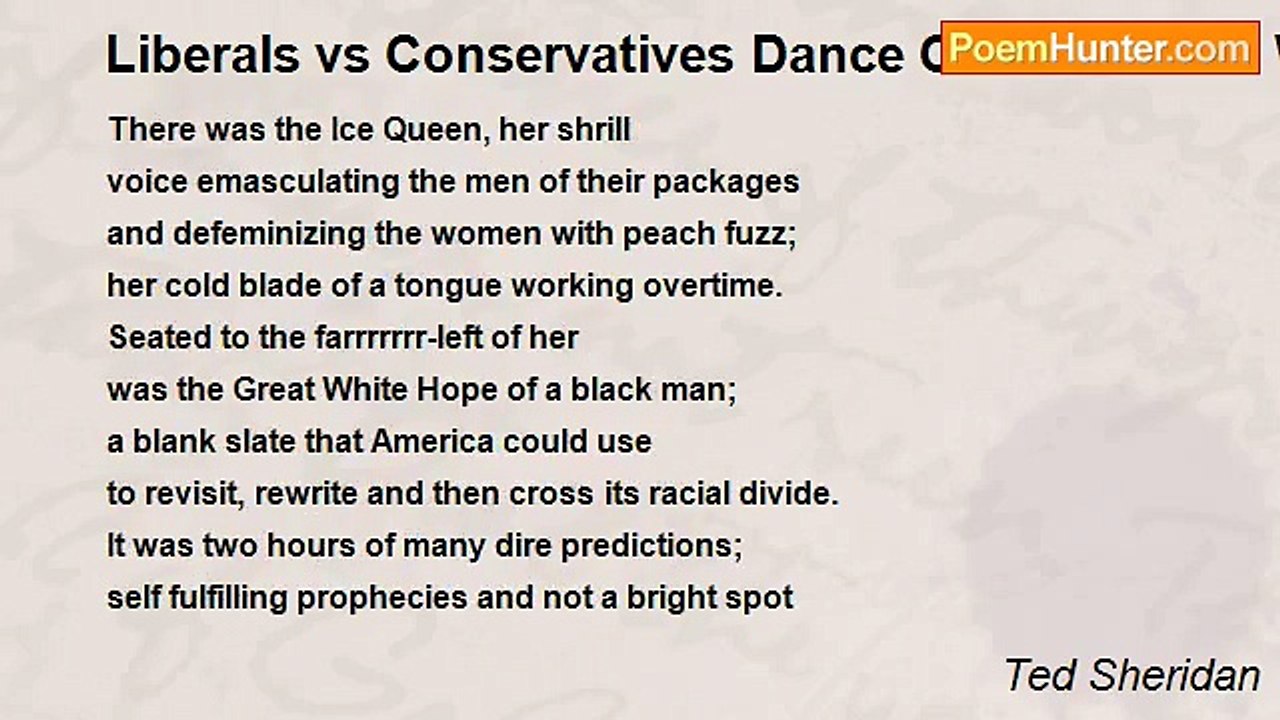 Ted Sheridan - Liberals vs Conservatives Dance Contest-Bush Wins