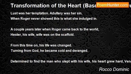 Rocco Dominic - Transformation of the Heart (Based on the novel, 'The Scarlet Letter, ' By Nathaniel Hawthorne)