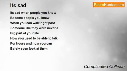 Complicated Collison - Its sad