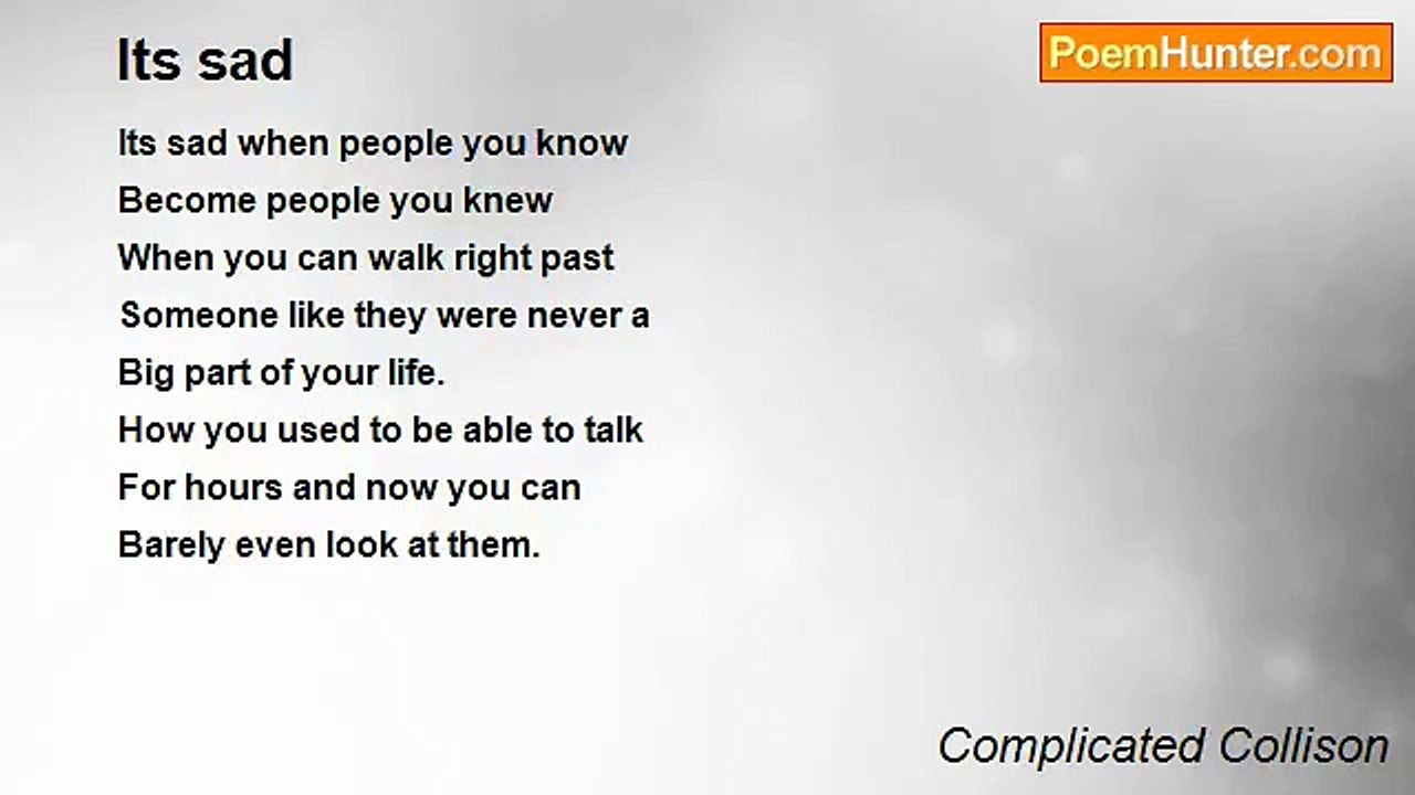Complicated Collison - Its sad