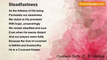 Oyekake Satty (O. S.) Joshua - Steadfastness