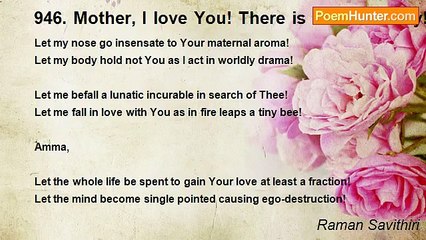 Raman Savithiri - 946. Mother, I love You! There is no other way!   	120308