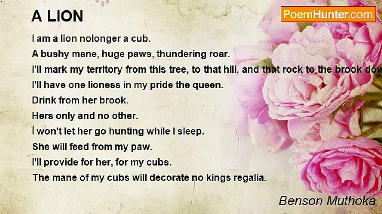 Benson Muthoka - A LION