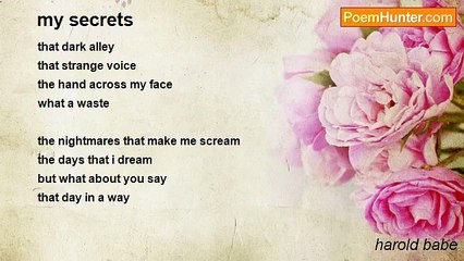 harold babe - my secrets