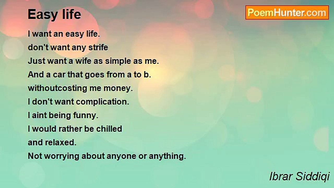 Ibrar Siddiqi - Easy life