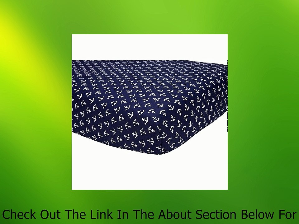 Sadie & Scout Anchor Crib Sheet - Navy