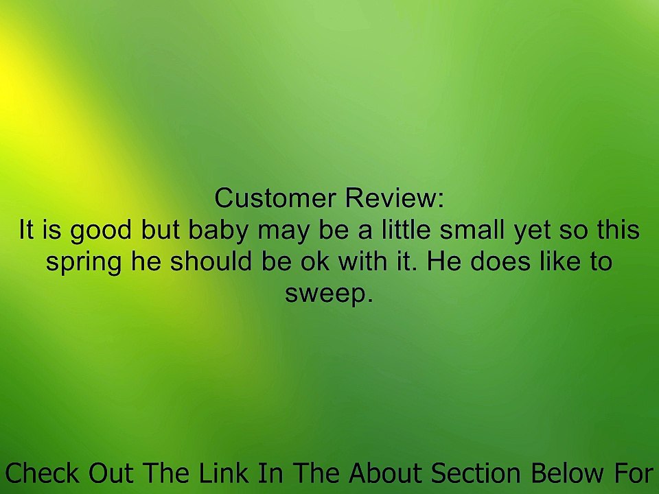 Just Like Home Straw Broom and Dustpan - Blue