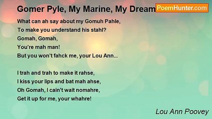 Lou Ann Poovey - Gomer Pyle, My Marine, My Dream