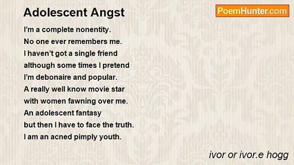ivor or ivor.e hogg - Adolescent Angst