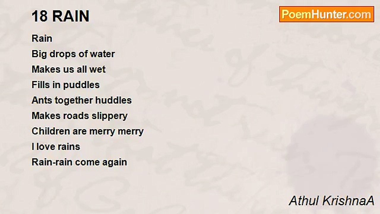 Athul KrishnaA - 18 RAIN