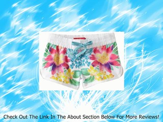 Seafolly Big Girls'  Tropica Crush Scoop Boardie Swim Short, Multi, 6