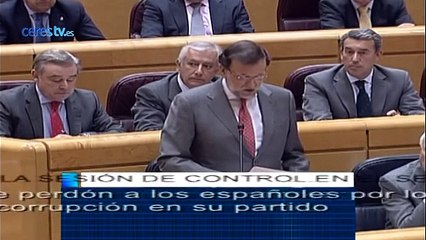 Rajoy pide perdón a los españoles por los casos de corrupción en su partido