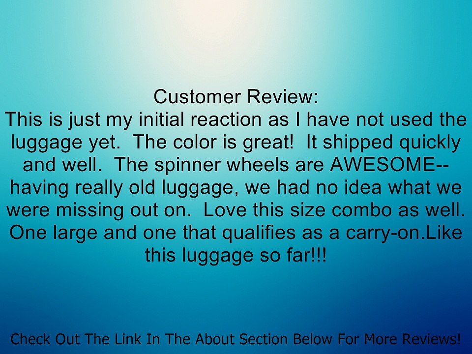 Rockland Luggage 20 Inch 28 Inch 2 Piece Expandable Spinner Set Plus