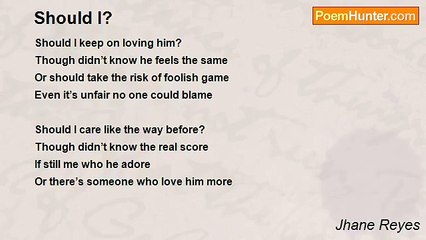 Jhane Reyes - Should I?