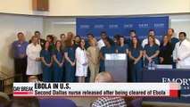 Second Dallas nurse released after being cleared of Ebola