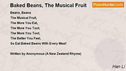 Han Li - Baked Beans, The Musical Fruit