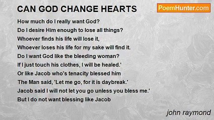 john raymond - CAN GOD CHANGE HEARTS