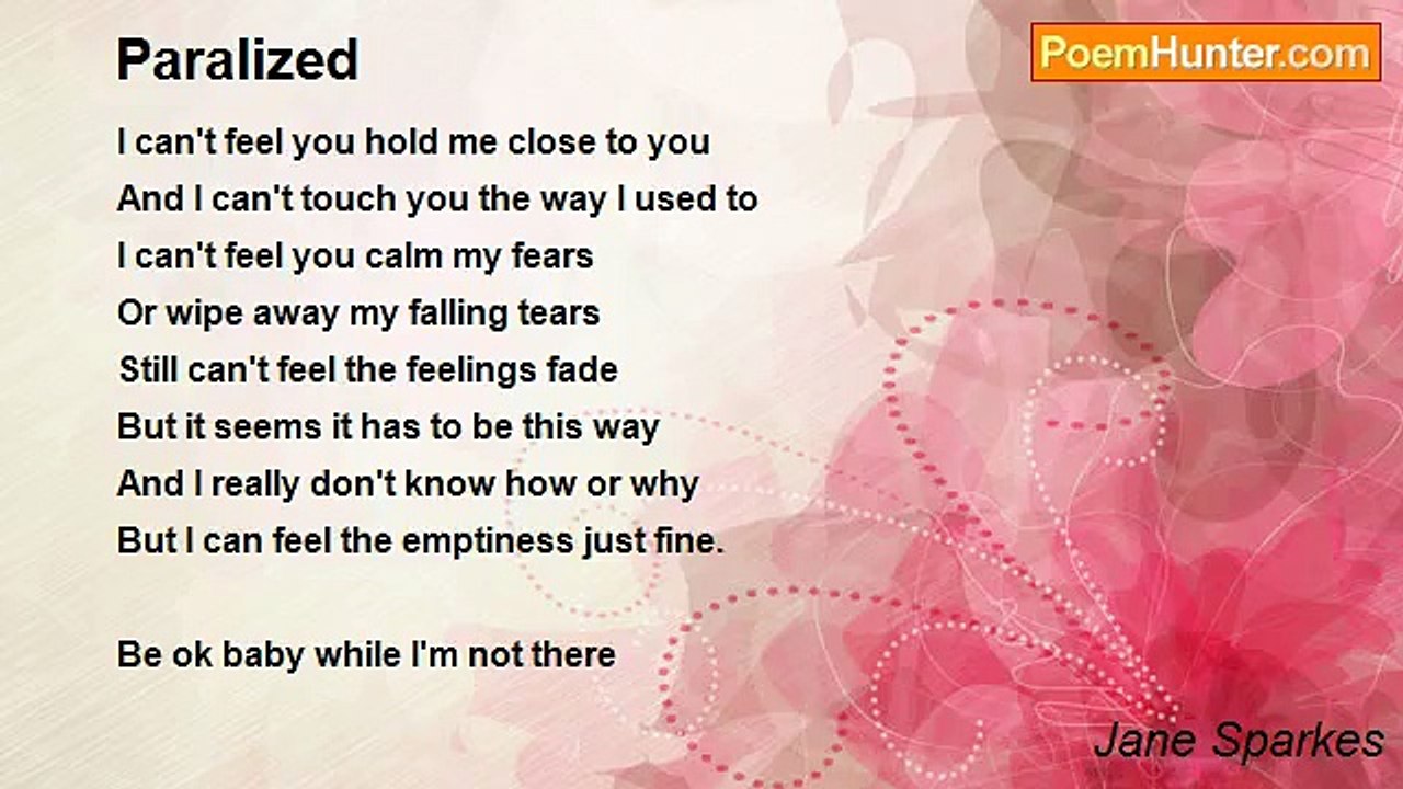 Jane Sparkes - Paralized