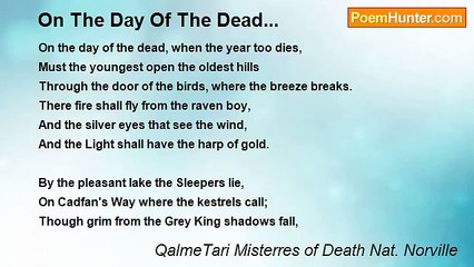 QalmeTari Misterres of Death Nat. Norville - On The Day Of The Dead...