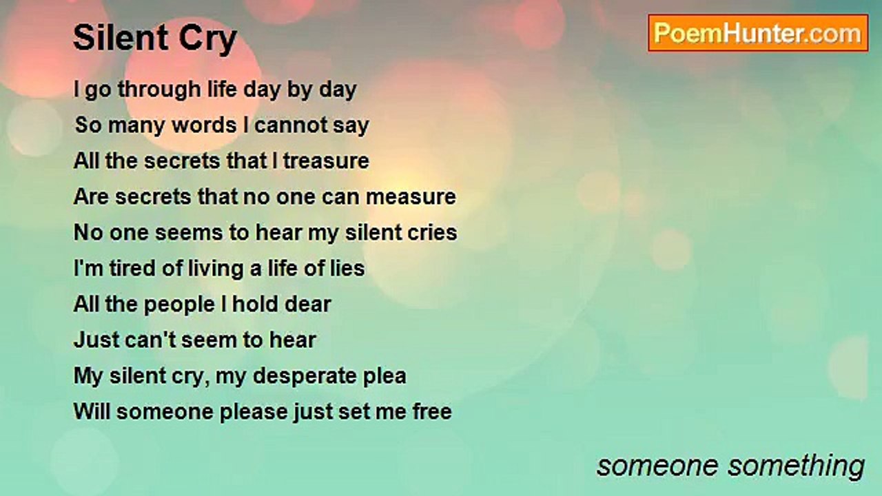 someone something - Silent Cry