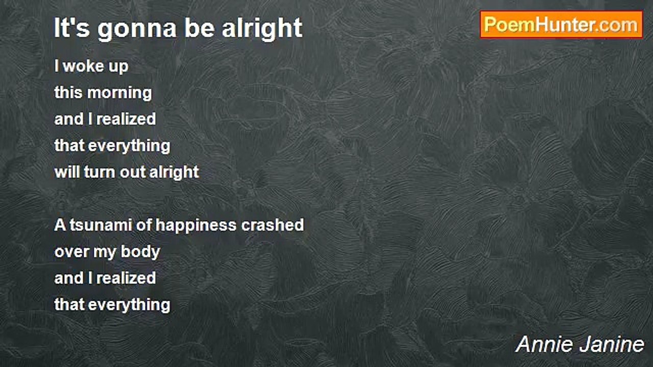 Annie Janine - It's gonna be alright