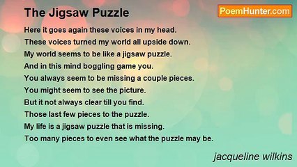jacqueline wilkins - The Jigsaw Puzzle
