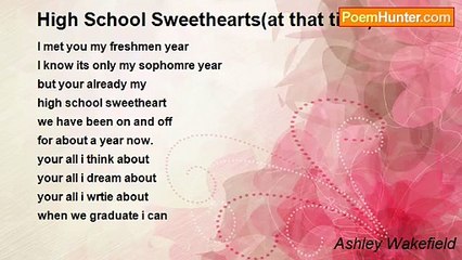 Ashley Wakefield - High School Sweethearts(at that time)