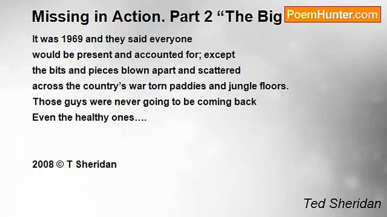 Ted Sheridan - Missing in Action. Part 2 “The Big Lie”